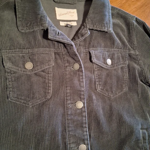 Women's Universal Thread Dark Gray Corduroy Jacket - Picture 9 of 9